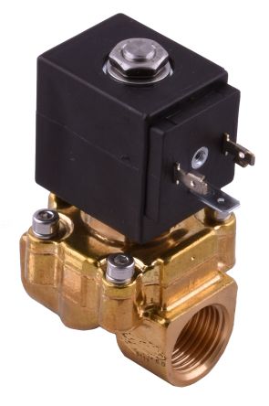 RS PRO Solenoid Valve, 2 Port(s), NC, 220 V, 3/8in