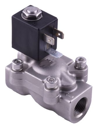 RS PRO Solenoid Valve, 2 Port(s), NC, 220 V, 1/2in