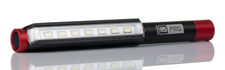 RS PRO Stift-Taschenlampe LED Schwarz Im Alu-Gehäuse, 275 Lm / 23 M, 154 Mm