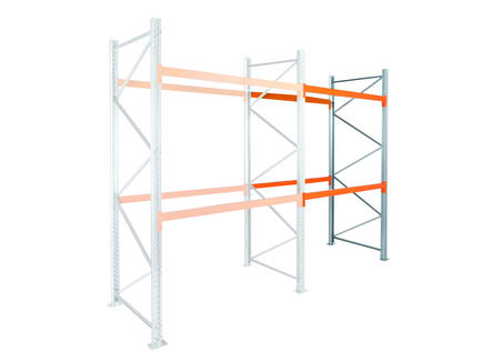 Manorga Steel Galvanised, Orange Storage Racking, 3000mm, 1825mm X 130mm X 1825mm