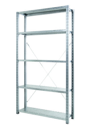 Manorga Steel Galvanised Storage Racking, 2000mm, 1250mm X 800mm X 1250mm