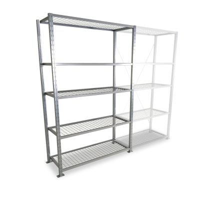 Manorga Steel Galvanised Storage Racking, 2000mm, 1000mm X 800mm X 1000mm