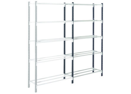 Manorga Steel Dark Grey, Light Grey Storage Racking, 2000mm, 1250mm X 1200mm X 1250mm