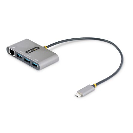 StarTech.com 3 Port USB 3.0 USB A, USB C USB C Hub, USB Bus Powered, 11.8 x 3.1 x 0.6in