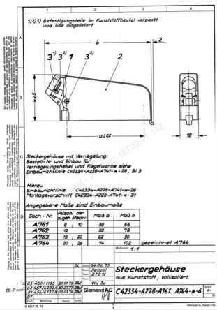 TE Connectivity DIN41622 Steckverbindergehäuse Stecker Gerade, Kabelmontage Für Leiterplattensteckverbinder