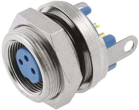 TE Connectivity Circular Connector, 3 Contacts, Panel Mount, Subminiature Connector, Socket, Female, IP65, TRIAD 01