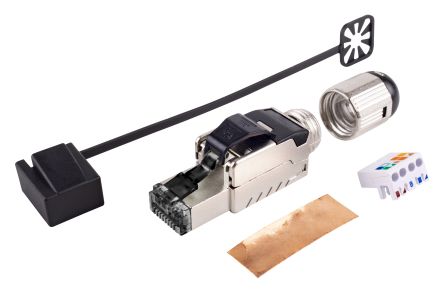 AXINDUS Plug Ethernet Connector, Cat6a 1 Port 1 -Way