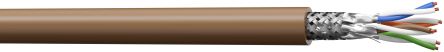 AXINDUS, 100m Cat7a, Brown, S/FTP Shielded, Unterminated
