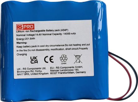 RS PRO, 3.7V, 18650, Lithium-Ion Rechargeable Battery, 2.6Ah