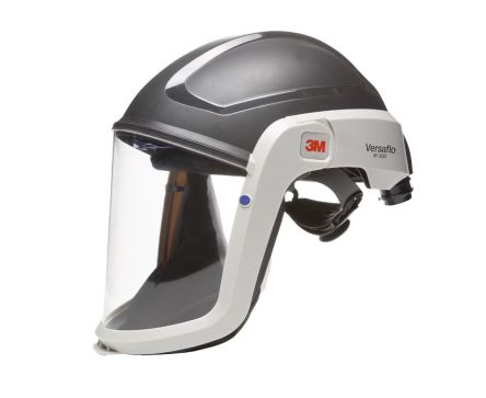 3M Versaflo Helm Belüftet, Mit Kinnriemen, ABS, Polycarbonat Schwarz, Weiß
