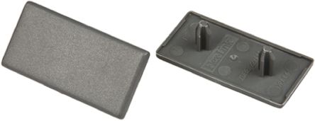 FlexLink Rechteck-Endkappe Grau, 22 Mm, 44 Mm, 5.5mm