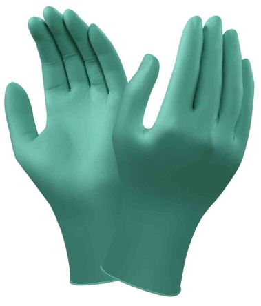 Ansell Nitril-Handschuhe 100 Stück Grün, Handschuhgröße 7.5 - M