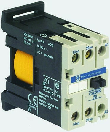 施耐德 控制继电器, CA2SK系列, 触点额定电流 10 A