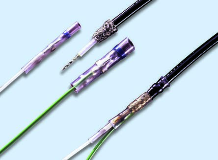 TE Connectivity Transparent Polyolefin Solder Sleeve 33mm Length 3.7 → 7mm Cable Diameter