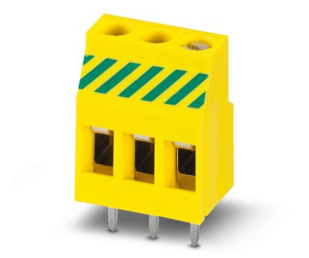 Phoenix Contact PCB Terminal Block, 5.08mm Pitch, Through Hole Mount, 1-Row