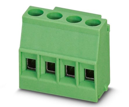 Phoenix Contact PCB Terminal Block, 5mm Pitch, Through Hole Mount, 1-Row