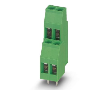 Phoenix Contact PCB Terminal Block, 5mm Pitch, Through Hole Mount, 2-Row