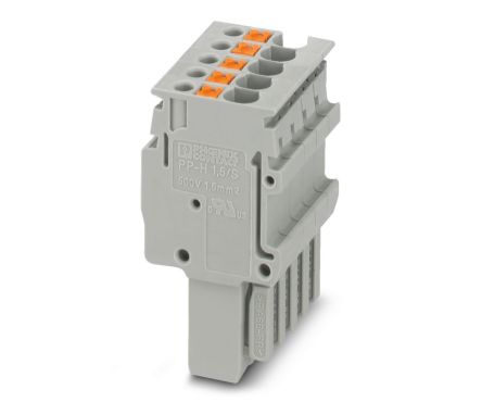 Phoenix Contact Plug In Block, 3.5mm Pitch, Plug-In, 1-Row