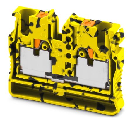 Phoenix Contact 3249007 Black, Yellow, 2-Level, Push In Termination