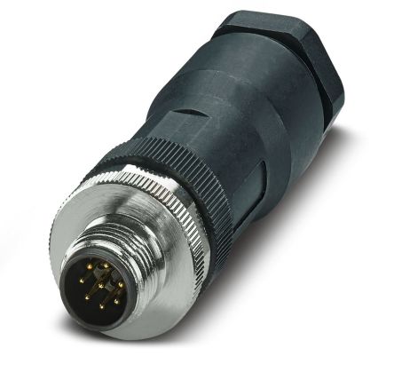 Phoenix Contact Connector, 8 Contacts, Screw Mount, M12 Connector, Plug, IP67, SACC-M12MS-8CON-PG11-M Series