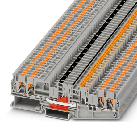Phoenix Contact 1251103 Grey, 3-Level, Push In Termination