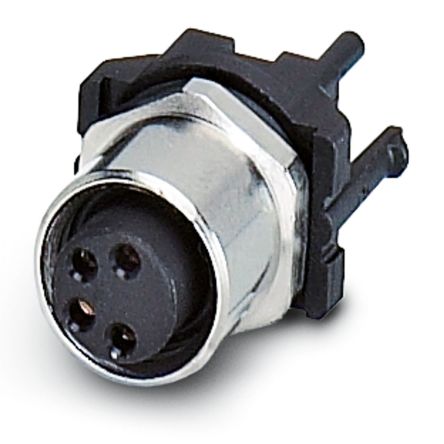 Phoenix Contact Circular Connector, Rear Mount, M8 Connector, Socket