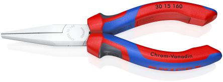 Knipex Long Nose Pliers, 170 mm Overall, Straight Tip, 46,5mm Jaw
