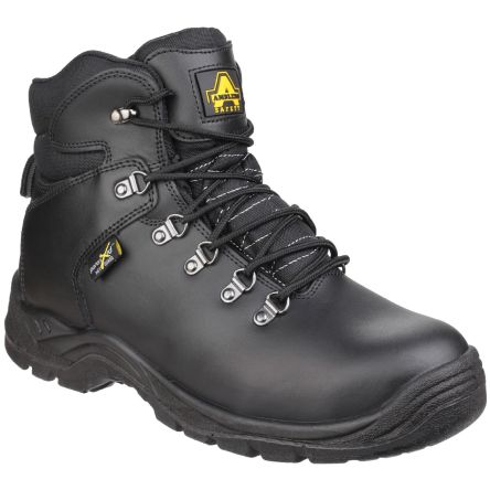 Amblers AS335 Herren Sicherheitsstiefel Schwarz, Mit Stahl-Schutzkappe, Größe 39 / UK 6