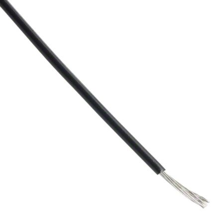 Alpha Wire Einzeladerleitung 0,33 Mm², 22 AWG 30m Schwarz PVC Isoliert Ø 1.57mm 7/0,25 Mm Litzen UL1430