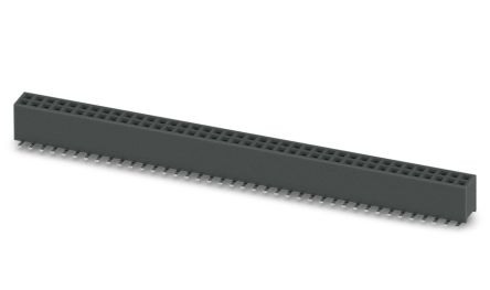 Phoenix Contact 27D/ 80-SV- 490-1-BR, FQ 1 Series Surface Mount Socket Strip, 2-Row, 1.27mm Pitch, SMD Termination