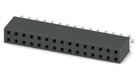 Phoenix Contact 54D/ 30-SH-0-BT, FQ 2 Series Surface Mount Socket Strip, 2-Row, 2.54mm Pitch, SMD Termination
