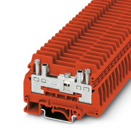 Phoenix Contact 0311812 URTK/S RD Series Red, 6mm², 1-Level, Screw Termination