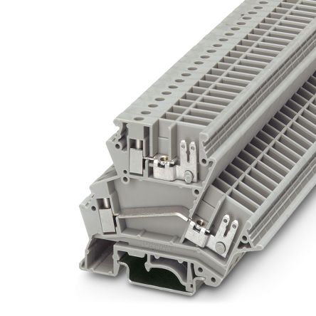 Phoenix Contact 2770561 UKK 4-FS Series Grey, 4mm², 1-Level, Screw Termination