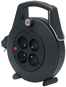 brennenstuhl 10m 4 Socket Type E - French Extension Reel, 230 V, IP20