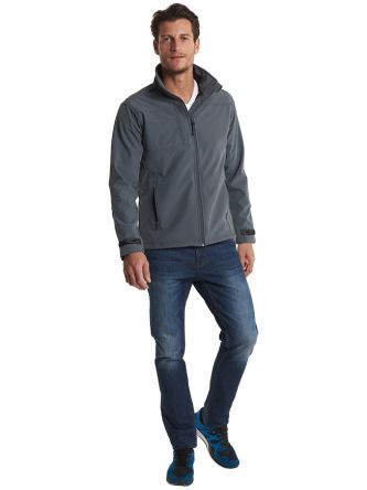 Uneek SS-L611R Herren Softshell Jacke, Wasserdicht Schwarz, Größe 2XL