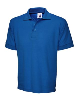 Uneek UC102 Polohemd, Baumwolle, Polyester Blau