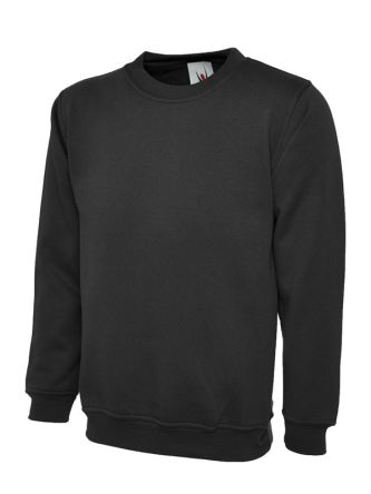 Uneek Damen Warnschutzpullover Schwarz/Orange, Größe S