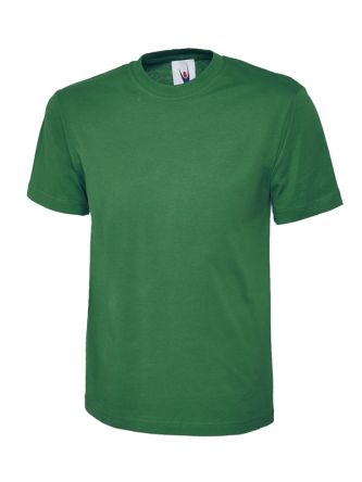 Uneek T-shirt Manches Courtes Vert, 100 % Coton