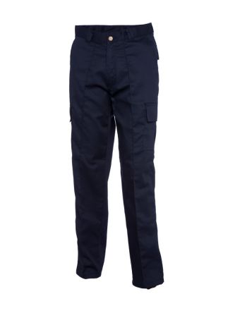 Uneek UC902 Herren Hose, 35 % Baumwolle, 65 % Polyester Marineblau, Größe 96.5cm / 38Zoll X 31Zoll