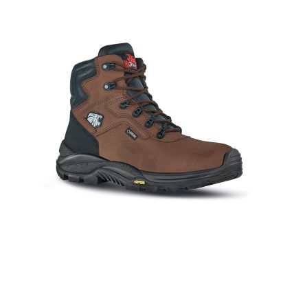 UPower Gore-Tex Herren Sicherheitsstiefel Braun, Mit Zehen-Schutzkappe Verbundmaterial, Größe 47 / UK 12, EN20345 S3