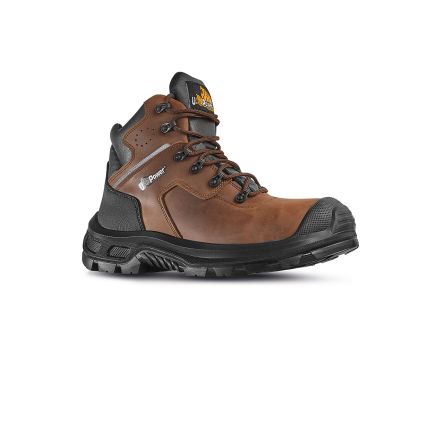 UPower RI1114 Unisex Sicherheitsstiefel Schwarz, Mit Zehen-Schutzkappe EN20345 S3, ESD-sicher, Größe 41 / UK 7