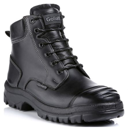 Goliath SDR10CSI Sicherheitsstiefel Schwarz, Mit Stahl-Schutzkappe, Größe 38 / UK 5