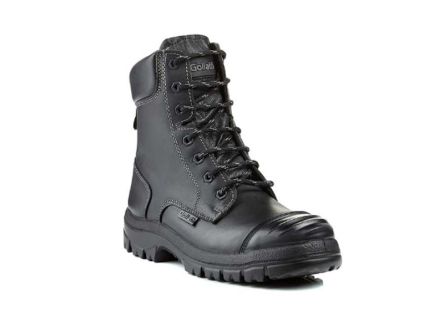 Goliath SDR15CSI Sicherheitsstiefel Schwarz, Mit Stahl-Schutzkappe, Größe 42 / UK 8