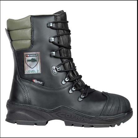 Cofra POWER Sicherheitsstiefel Schwarz, Mit Stahl-Schutzkappe, Größe 41 / UK 7