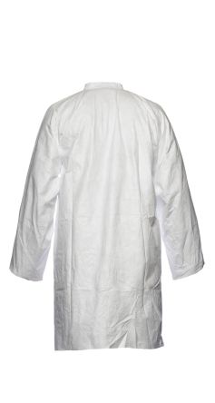 DuPont Bata De Laboratorio Blanca De Color Blanco, Talla XL