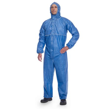 DuPont Mono De Color Azul, Talla XL, Propiedades: Resistente A La Abrasión, Resistencia Al Agrietamiento Por Flexión,