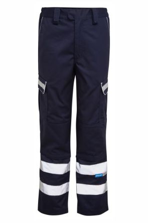 Praybourne Pantalones De Alta Visibilidad, Talla 36plg, De Color Azul Marino, Hidrófugo
