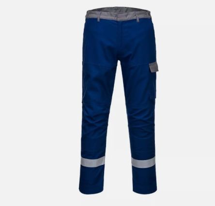 Portwest FR06 Hose, Baumwolle, Polyester Grau, Größe 108cm / 42Zoll