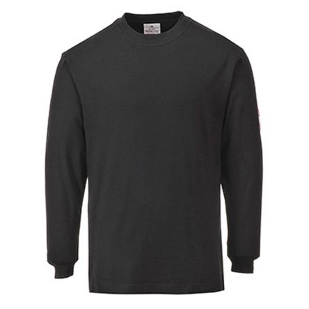 Portwest T-Shirt T-Shirt, 1 % Kohlenstofffaser, 60 % Modacryl, Baumwolle Marineblau