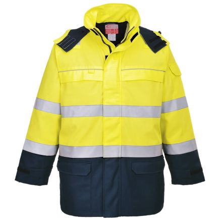 Portwest Warnschutzjacke Gelb/Marineblau, Größe M